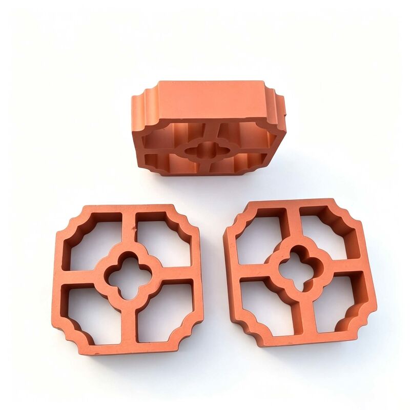 Parede de jardim revestimento terracota argila grelha tijolos cercas blocos para fachada sombra solar tela de parede