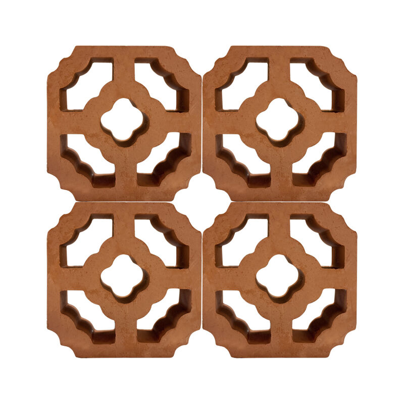 Parede de jardim revestimento terracota argila grelha tijolos cercas blocos para fachada sombra solar tela de parede
