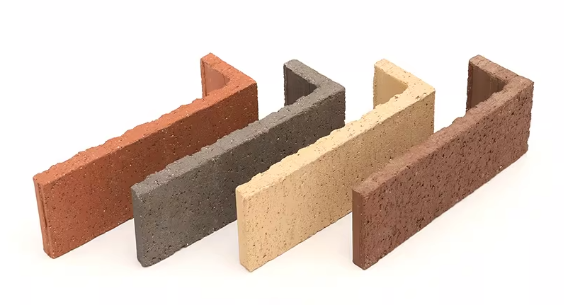 Telhas de tijolo fino de argila vermelha para parede exterior revestimento jardim paisagem e decoração de edifícios