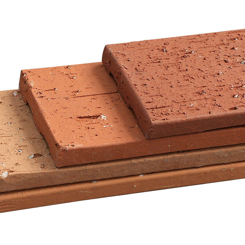 Quebra-cabeça de parede de tijolos de terracota em forma de L, de tijolos finos deslizantes de canto decorativos, folheado de tijolos para colunas e ângulos de parede