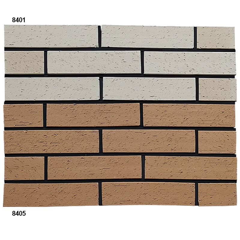 Telas de tijolo de terracota texturizadas Telas de argila de divisão ecológicas Telas de tijolo para revestimento de parede de fachadas internas e externas