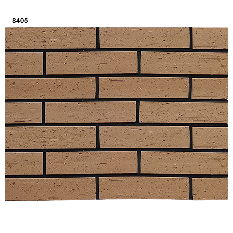 Telas de tijolo de terracota texturizadas Telas de argila de divisão ecológicas Telas de tijolo para revestimento de parede de fachadas internas e externas