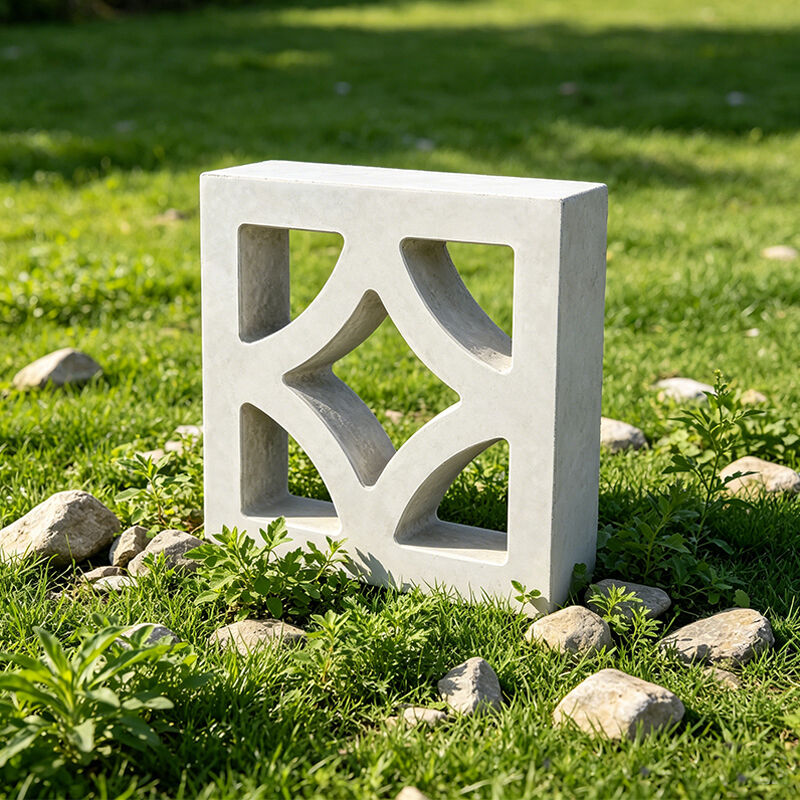 Blocos de brisa de concreto branco com padrão de diamante tijolos de tela de cimento decorativo para o pátio exterior parede de tela de privacidade