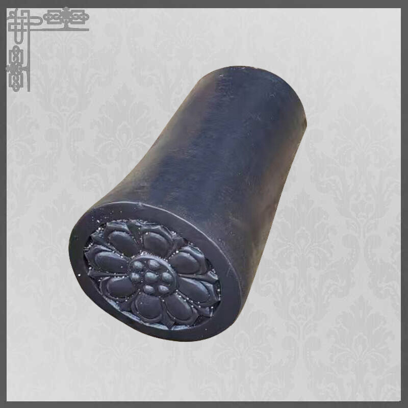 Telhas de telhado de barro preto em estilo japonês Matte Sistema de cerâmica Kawara tradicional para casas de chá e estruturas de jardins zen