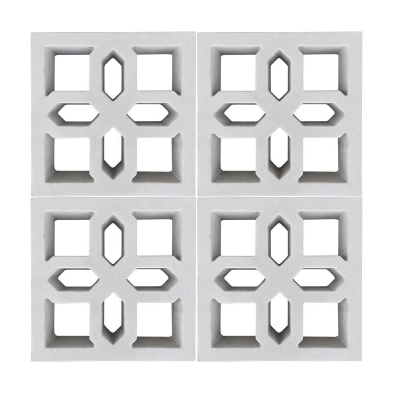 Bloco Decorativo Oco de Concreto para Fachadas Externas, Telas de Privacidade e Projetos de Paisagismo Moderno