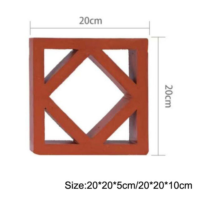 dos tijolos decorativos da terracota de 200mm cavidade exterior Clay Brick Abrasion Proof